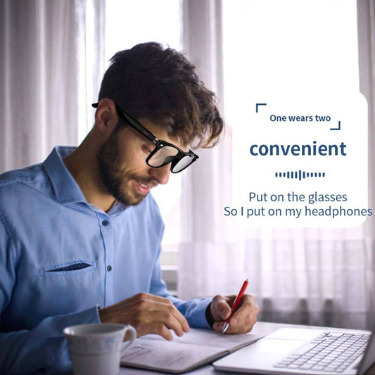 SENBONO E13 Smart Glasses Outdoor Smart Sport Hands-Free Call Music Headphone Anti-Blue Eyeglasses Wireless BT Voice Sunglasses