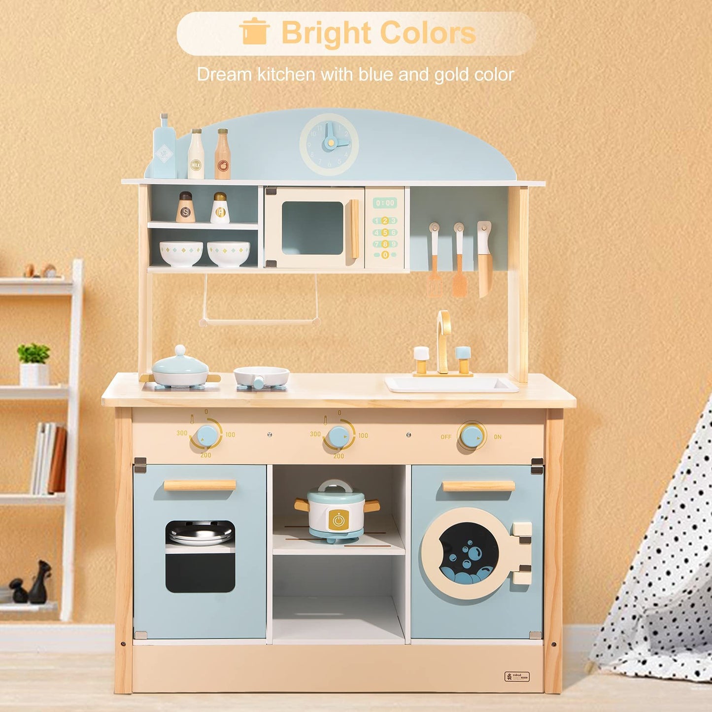Play Kitchen Cooking Toy Set Gift For Boys And Girls