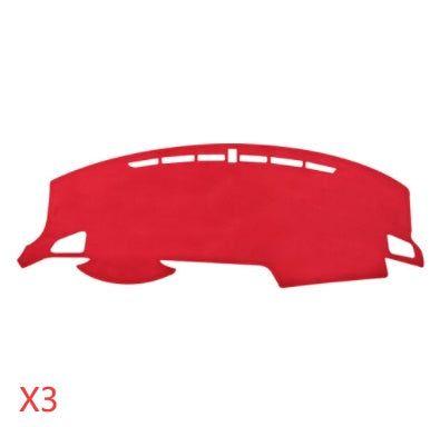 Car Suede Dashboard Cover Center Console Sunshield Retrofitting Dashboard Dashboard Cover Front Desk Mat Non-slip Mat