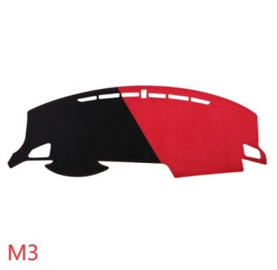 Car Suede Dashboard Cover Center Console Sunshield Retrofitting Dashboard Dashboard Cover Front Desk Mat Non-slip Mat