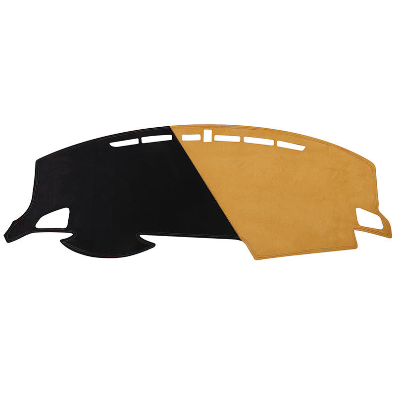 Car Suede Dashboard Cover Center Console Sunshield Retrofitting Dashboard Dashboard Cover Front Desk Mat Non-slip Mat