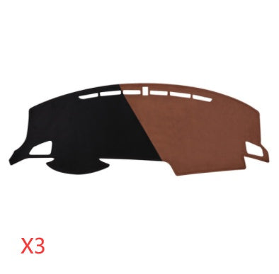 Car Suede Dashboard Cover Center Console Sunshield Retrofitting Dashboard Dashboard Cover Front Desk Mat Non-slip Mat