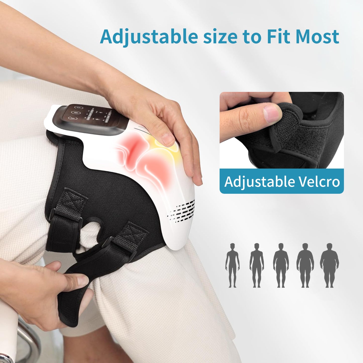 Viravelle™ Knee Massager with heat fire , Cordless Knee Massager