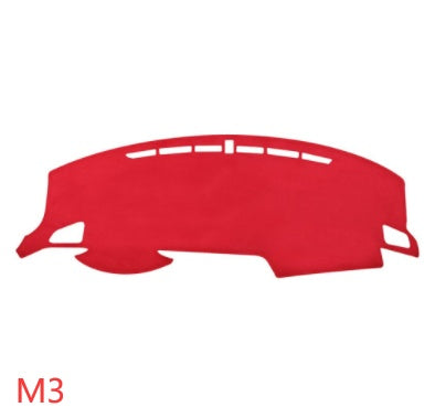 Car Suede Dashboard Cover Center Console Sunshield Retrofitting Dashboard Dashboard Cover Front Desk Mat Non-slip Mat