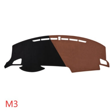 Car Suede Dashboard Cover Center Console Sunshield Retrofitting Dashboard Dashboard Cover Front Desk Mat Non-slip Mat