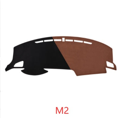 Car Suede Dashboard Cover Center Console Sunshield Retrofitting Dashboard Dashboard Cover Front Desk Mat Non-slip Mat