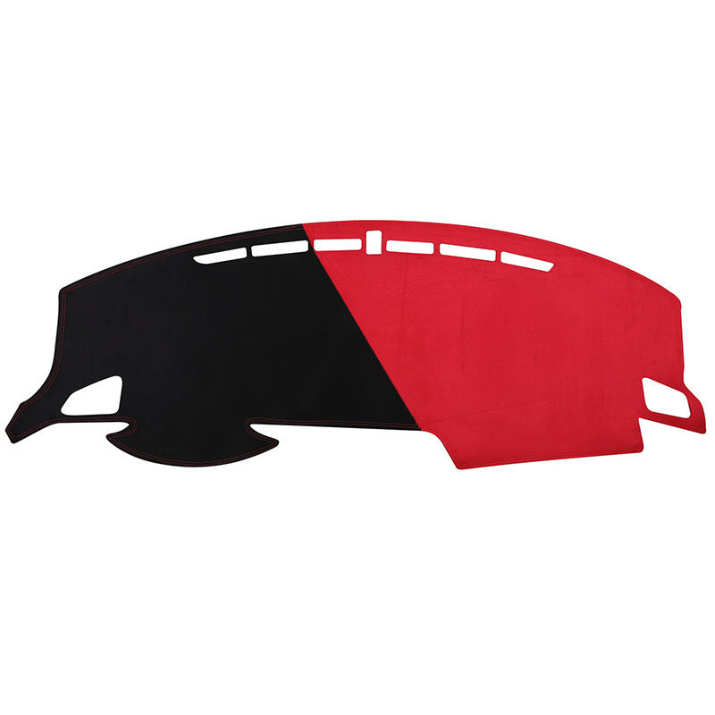 Car Suede Dashboard Cover Center Console Sunshield Retrofitting Dashboard Dashboard Cover Front Desk Mat Non-slip Mat