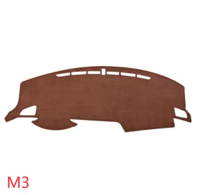 Car Suede Dashboard Cover Center Console Sunshield Retrofitting Dashboard Dashboard Cover Front Desk Mat Non-slip Mat