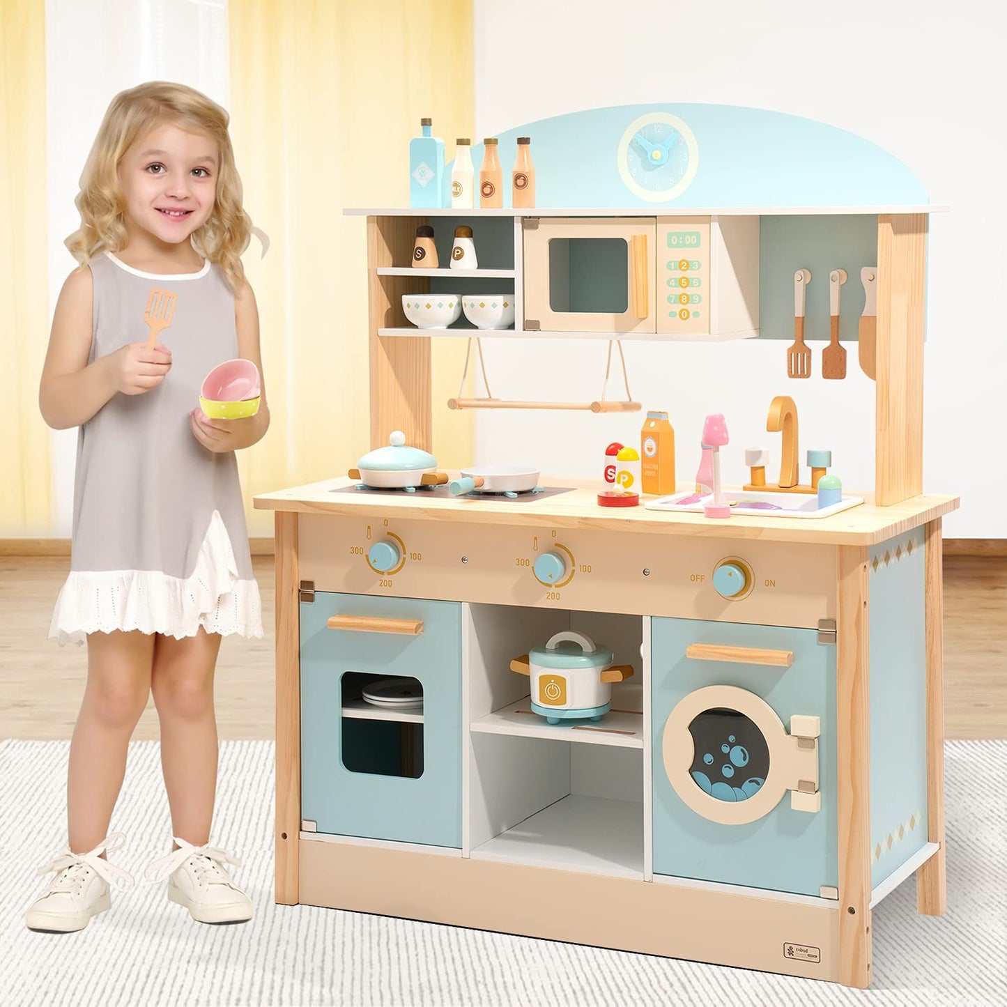 Play Kitchen Cooking Toy Set Gift For Boys And Girls