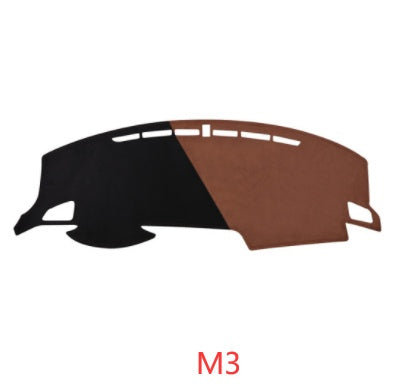 Car Suede Dashboard Cover Center Console Sunshield Retrofitting Dashboard Dashboard Cover Front Desk Mat Non-slip Mat