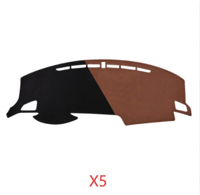Car Suede Dashboard Cover Center Console Sunshield Retrofitting Dashboard Dashboard Cover Front Desk Mat Non-slip Mat