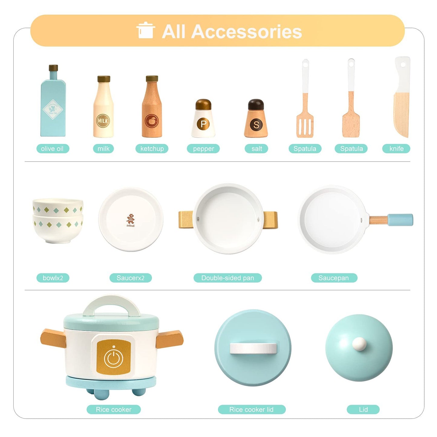 Play Kitchen Cooking Toy Set Gift For Boys And Girls