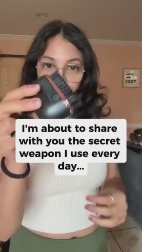 Mini Hair Straightening Comb Wireless Charging